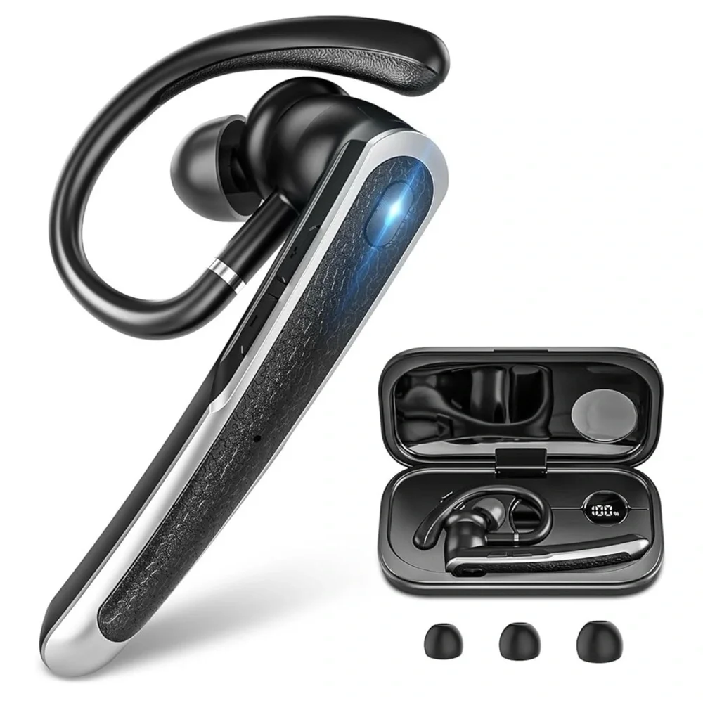 Premium Black and Silver Wireless Headset